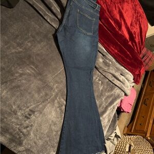 Dark Blue Flare Jeans
